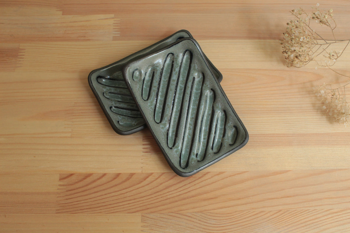 Colored soap dish