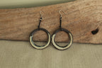Maira hoop dangling earrings with cord