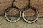 Maira hoop dangling earrings with cord
