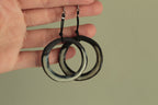 Maira hoop dangling earrings with cord