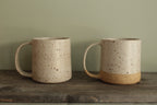 400ml White speckled mug