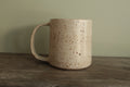 400ml White speckled mug