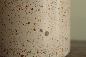 White speckled mug