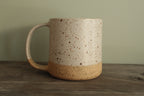400ml White speckled mug