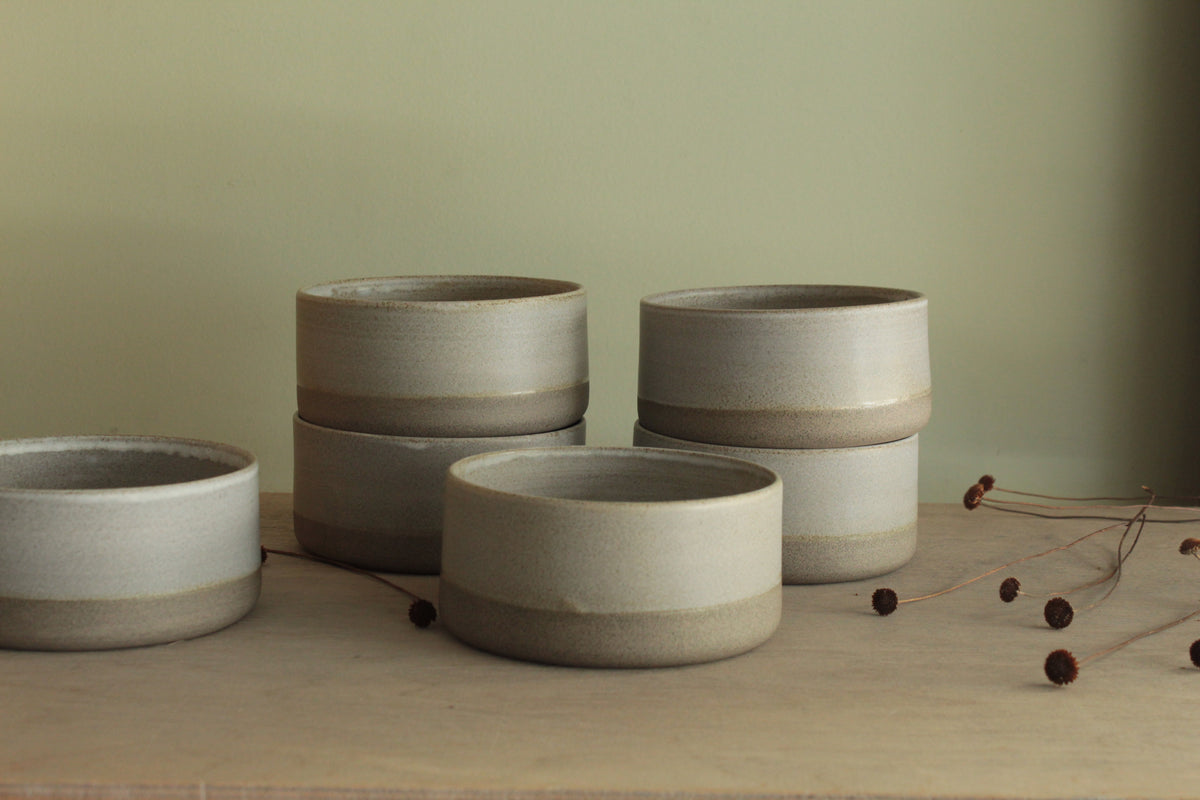 Grey serving bowl - small