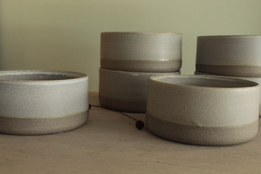 Grey serving bowl - small
