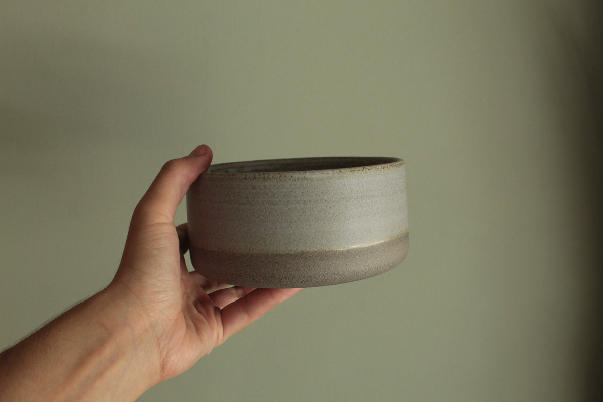 Grey serving bowl - small