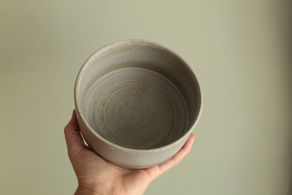 Grey serving bowl - small