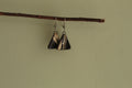 Small marble triange dangling earrings