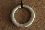 White hoop necklace