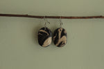 Load image into Gallery viewer, Marble oval dangling earrings

