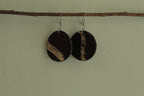 Marble circle dangling earrings