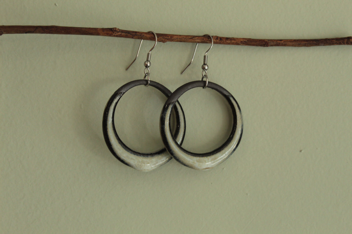 Maira hoop dangling earrings