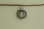 Maira oval hoop dangling earrings