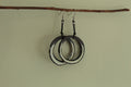 Maira hoop dangling earrings with cord
