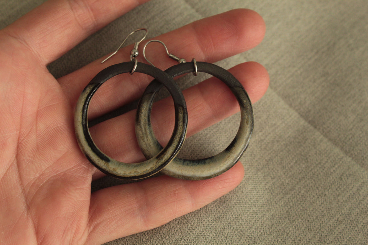 Maira hoop dangling earrings
