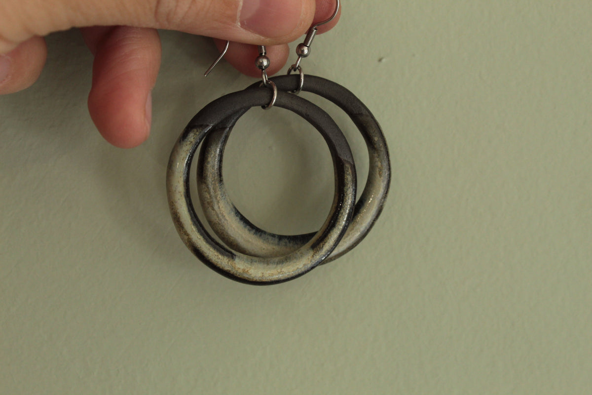 Maira hoop dangling earrings