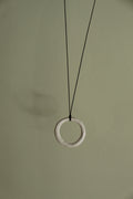 White hoop necklace
