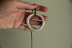 White hoop necklace