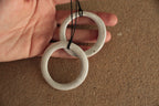 White hoop necklace