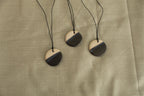 Three colored circle necklace