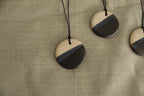Three colored circle necklace