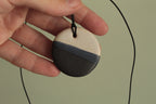 Three colored circle necklace