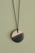 Three colored circle necklace