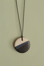 Three colored circle necklace