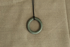 Green hoop necklace