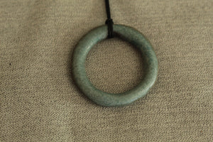 Green hoop necklace