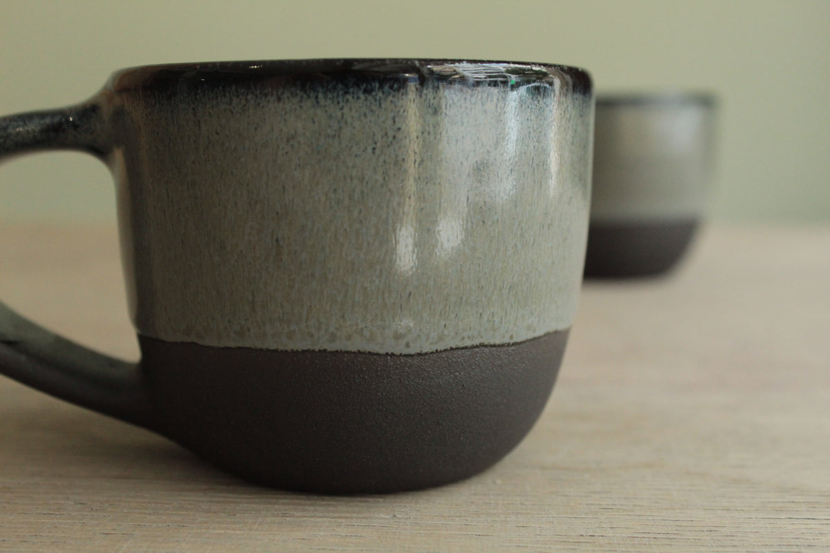 Dark sage espresso cup