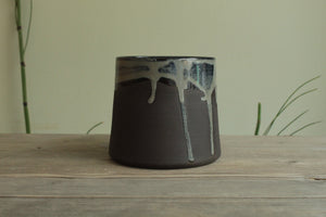 400ml Dark sage mug with drippings