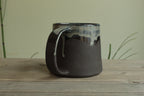 400ml Dark sage mug with drippings