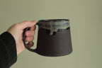 400ml Dark sage mug with drippings