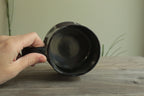 Dark sage mug with texture and drippings