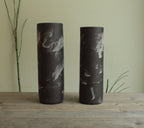 Black cylinder vase