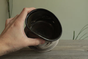 Wrinkled ceramic cup