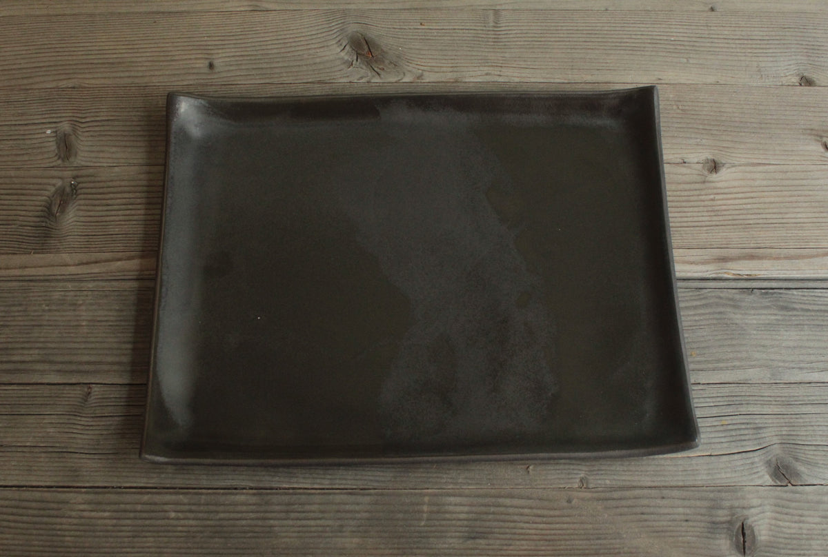 Rectangular serving platter - black