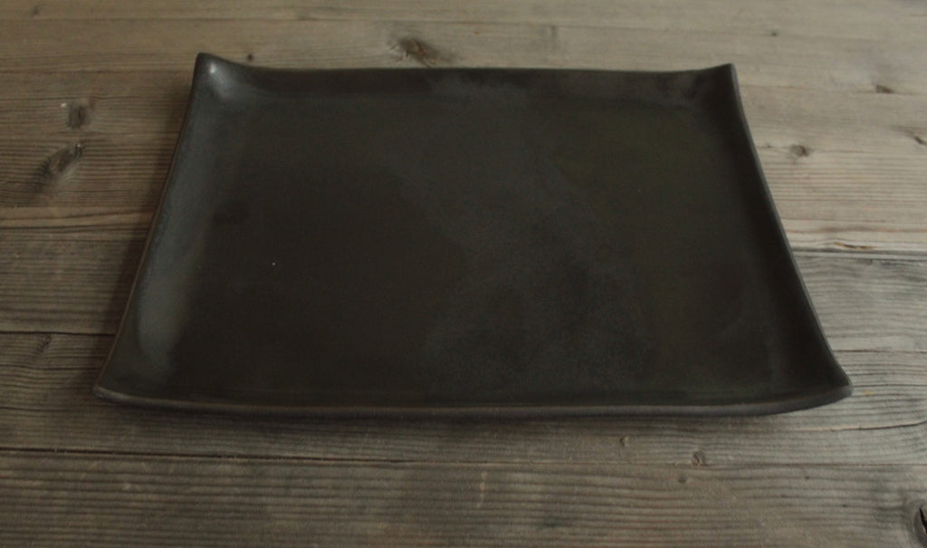 Rectangular serving platter - black