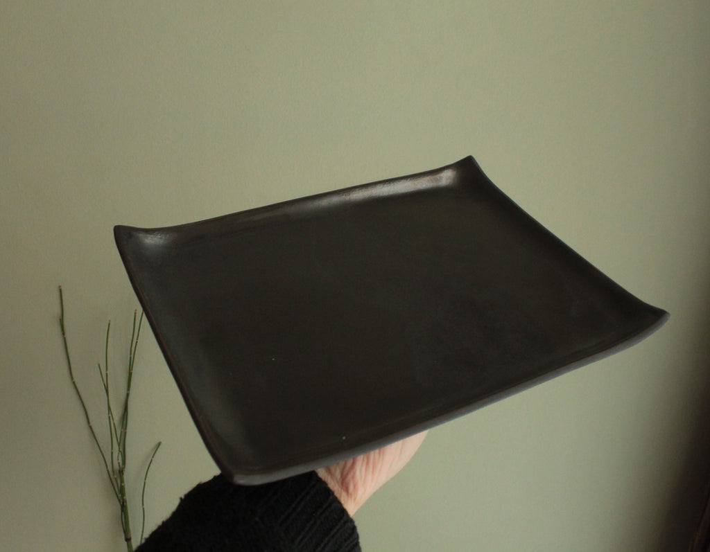 Rectangular serving platter - black