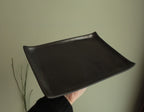 Rectangular serving platter - black