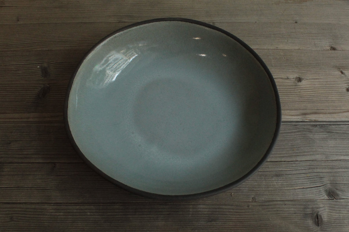 Black and sage pasta plate