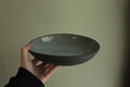 Black and sage pasta plate