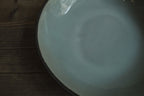 Black and sage pasta plate