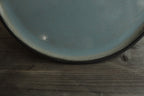 Black and sage dinner plate