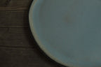 Black and sage dinner plate
