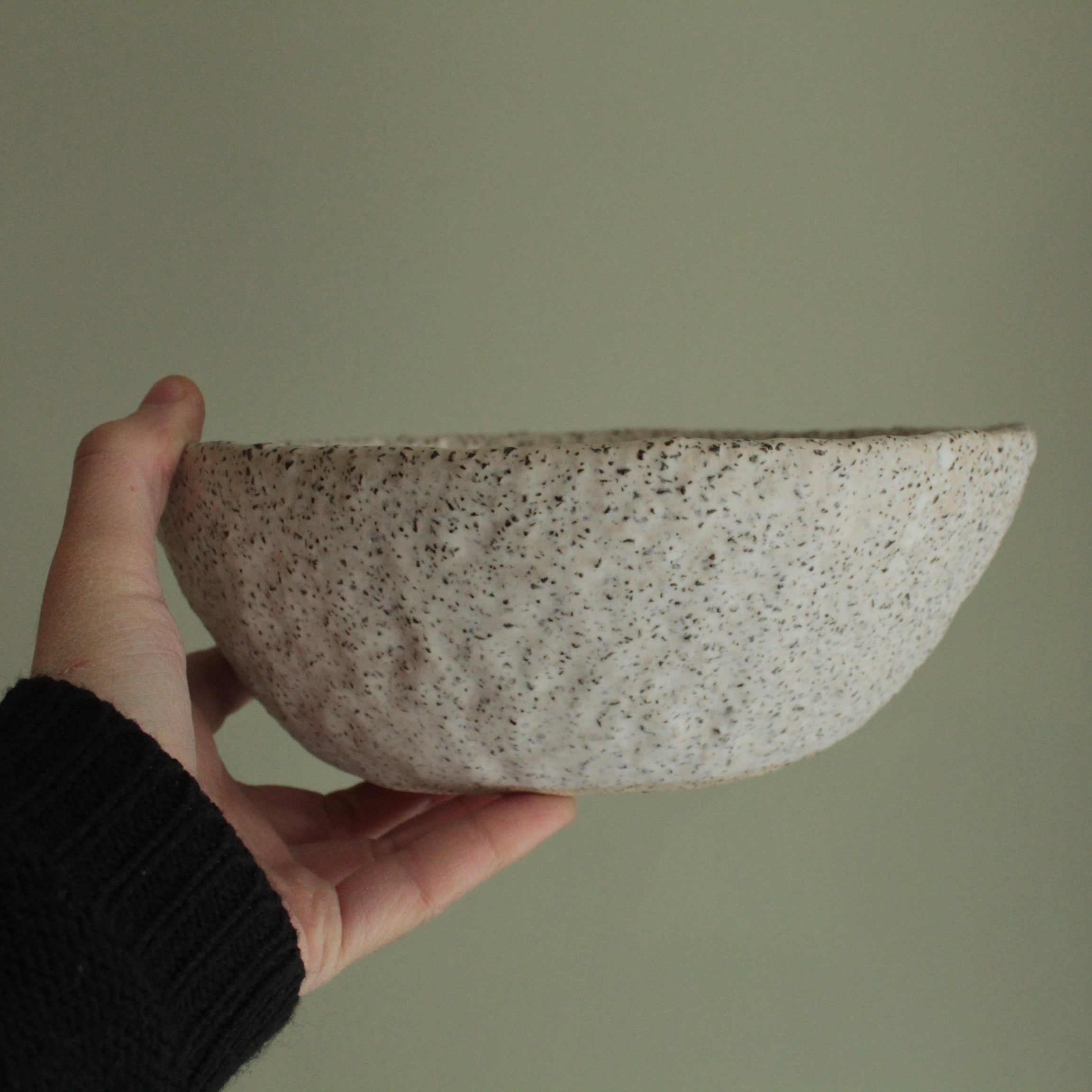 White bowls with rocks