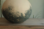 Blue design round vase