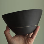 White line bowl